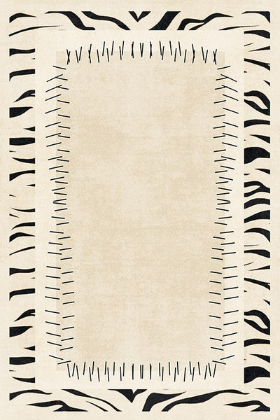 Abstract Cream Color Modern Carpets for Living Room, Modern Rugs for Dining Room, Soft Contemporary Rugs for Bedroom, Mid Century Modern Rugs Next to Bed-ArtWorkCrafts.com