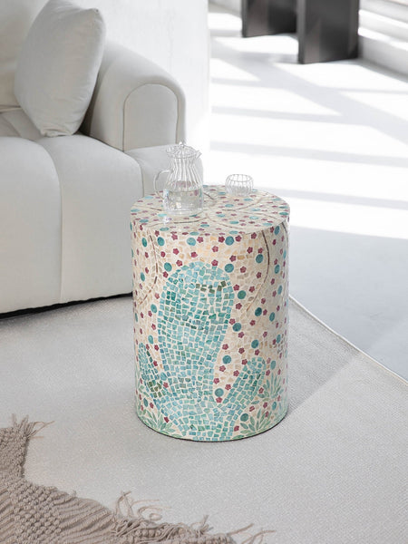 Unique Small End Table, Portable Casual Side Table, Creative Coffee Table, Contemporary Small Sofa Side Table, Shell Small Side Table-ArtWorkCrafts.com