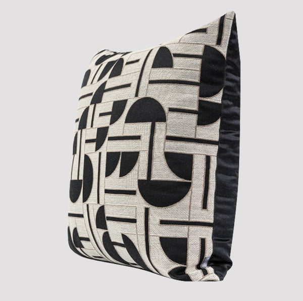 Geomeric Contemporary Pillows, Abstract Decorative Throw Pillows, Square Modern Throw Pillows for Couch, Large Simple Throw Pillow for Interior Design
