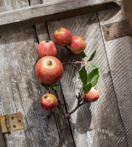 Apple Branch, Fruit Branch, Table Centerpiece, Beautiful Modern Flower Arrangement Ideas for Home Decoration, Autumn Artificial Floral for Dining Room-ArtWorkCrafts.com