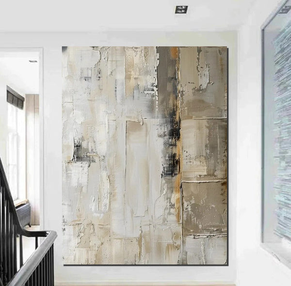Oversized Wall Art Painting for Sale, Modern Acrylic Canvas Painting, Heavy Texture Paintings, Palette Knife Paniting, Acrylic Painting on Canvas-ArtWorkCrafts.com