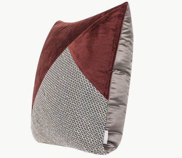 Red Modern Sofa Throw Pillows, Red Decorative Throw Pillows for Couch, Large Abstract Contemporary Throw Pillow for Interior Design-ArtWorkCrafts.com