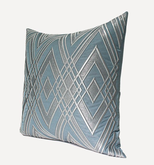 Simple Modern Pillows, Blue Modern Throw Pillows, Decorative Pillows for Couch, Modern Sofa Pillows, Contemporary Throw Pillows-ArtWorkCrafts.com