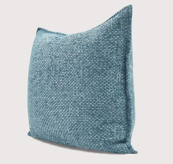 Large Modern Square Throw Pillows for Couch, Blue Modern Sofa Pillow, Blue Decorative Pillow, Simple Throw Pillow for Interior Design-ArtWorkCrafts.com