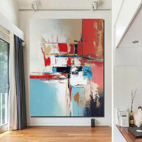 Living Room Abstract Paintings, Impasto Painting, Modern Abstract Painting, Large Acrylic Canvas Paintings, Large Wall Art Ideas-ArtWorkCrafts.com