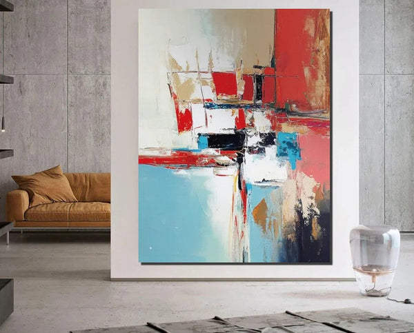 Living Room Abstract Paintings, Impasto Painting, Modern Abstract Painting, Large Acrylic Canvas Paintings, Large Wall Art Ideas-ArtWorkCrafts.com
