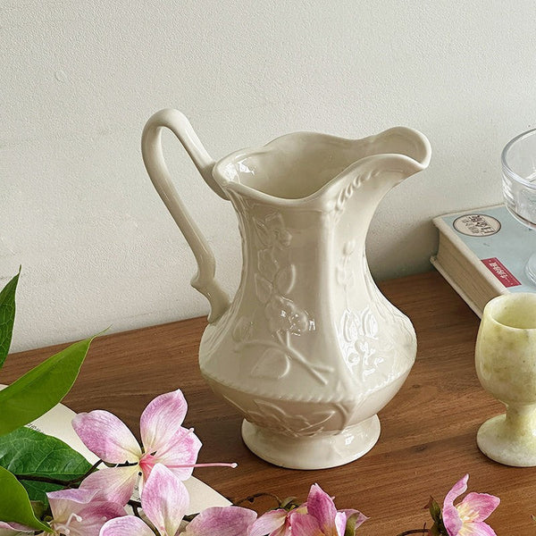 Ceramic Bud Vases, Small Flower Vases on Table, Rustic Porcelain Flower Vases, Handmade Water Holding Flower Vases-ArtWorkCrafts.com