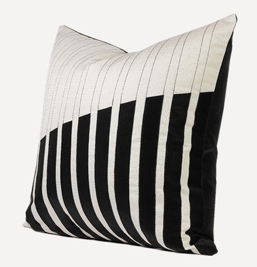 Modern Pillows for Living Room, Decorative Modern Pillows for Couch, Black Modern Sofa Pillows, Modern Sofa Pillows, Contemporary Throw Pillows-ArtWorkCrafts.com
