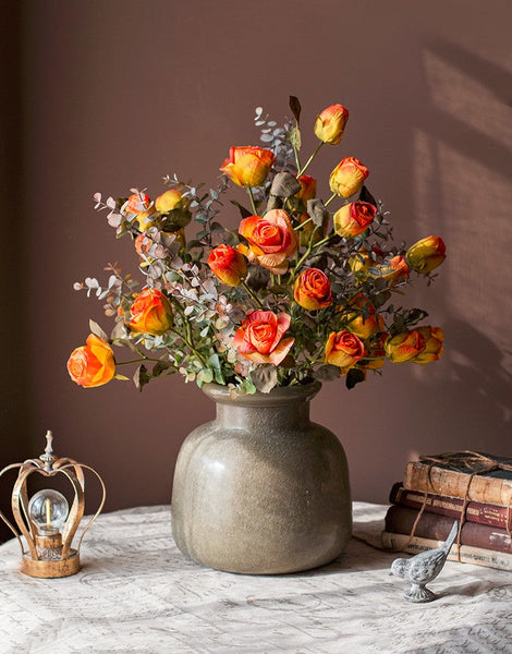 Modern Flower Arrangement Ideas for Home Decoration, Wedding Flowers, Rose Flowers, Artificial Rose Floral for Dining Room Table, Bedroom Flower Arrangement Ideas-ArtWorkCrafts.com