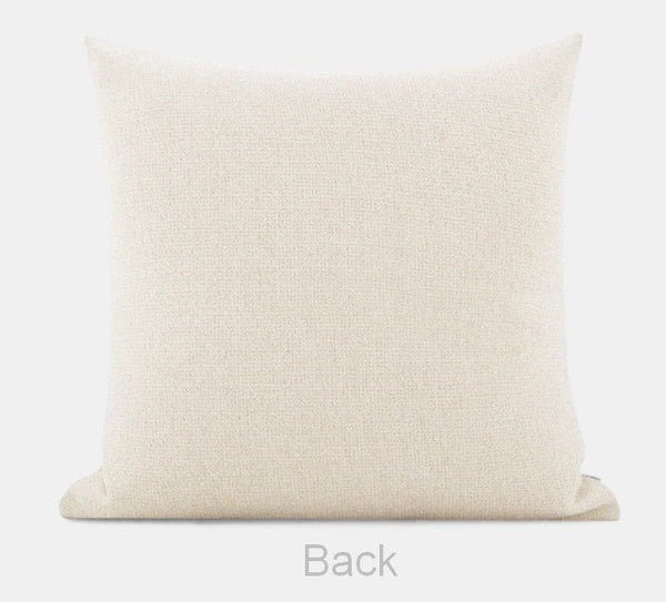 Large Modern Sofa Cushion, Beige Decorative Pillow Covers, Simple Decorative Throw Pillows for Living Room, Contemporary Modern Pillows for Couch-ArtWorkCrafts.com