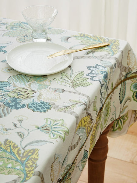 Rustic Table Covers for Kitchen, Large Rectangle Tablecloth for Dining Room Table, Country Farmhouse Tablecloth, Square Tablecloth for Round Table-ArtWorkCrafts.com