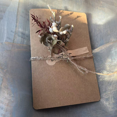 Creative Birthday Greeting Card, Wedding Greeting Card, Unique Anniversary Greeting Card, Beautiful Valentine's Day Greeting Card, Original Handmade Dried Flower Greeting Cards-ArtWorkCrafts.com