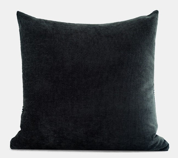 Large Modern Sofa Pillow Covers, Black and White Pattern Contemporary Square Modern Throw Pillows for Couch, Simple Throw Pillow for Interior Design-ArtWorkCrafts.com