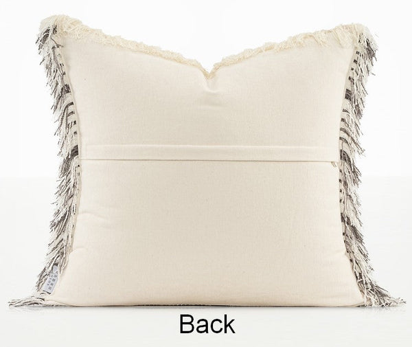 Contemporary Modern Sofa Pillows for Bedroom, Large Square Modern Throw Pillows for Couch, Simple Decorative Throw Pillows, Large Throw Pillow for Interior Design-ArtWorkCrafts.com