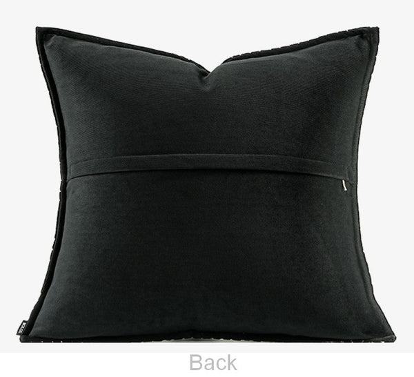 Decorative Pillow Covers, Modern Pillows for Couch, Decorative Throw Pillows for Living Room, Black Modern Sofa Pillows-ArtWorkCrafts.com