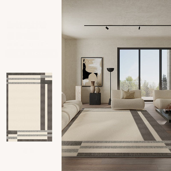 Geometric Contemporary Modern Rugs Next to Bed, Modern Carpets for Office, Abstract Area Rugs for Living Room, Modern Soft Rugs under Dining Room Table-ArtWorkCrafts.com