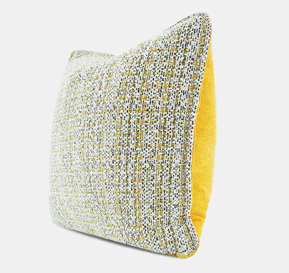 Contemporary Modern Sofa Pillows, Large Yellow Decorative Throw Pillows, Large Square Modern Throw Pillows for Couch, Simple Throw Pillow for Interior Design-ArtWorkCrafts.com