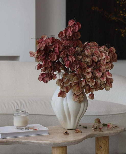 Unique Handmade Modern Flower Vase, Large Porcelain Vases for Modern Home Decor, Centerpiece Ceramic Bouquet Vases, Contemporary Vases on Dining Table-ArtWorkCrafts.com