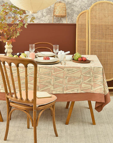 Extra Large Rectangle Tablecloth for Dining Room Table, Geometric Modern Table Covers for Kitchen, Country Farmhouse Tablecloths for Oval Table-ArtWorkCrafts.com
