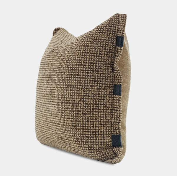 Contemporary Modern Sofa Pillow Covers, Brown Decorative Throw Pillows for Bedroom, Modern Throw Pillows for Couch, Modern Sofa Pillows for Interior Design-ArtWorkCrafts.com