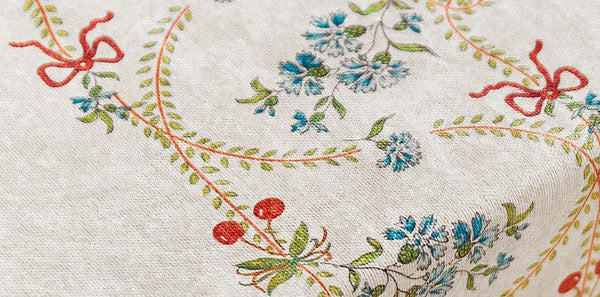 Spring Flower Table Covers for Round Table, Large Modern Rectangle Tablecloth for Dining Table, Farmhouse Table Cloth for Oval Table, Square Tablecloth for Kitchen-ArtWorkCrafts.com