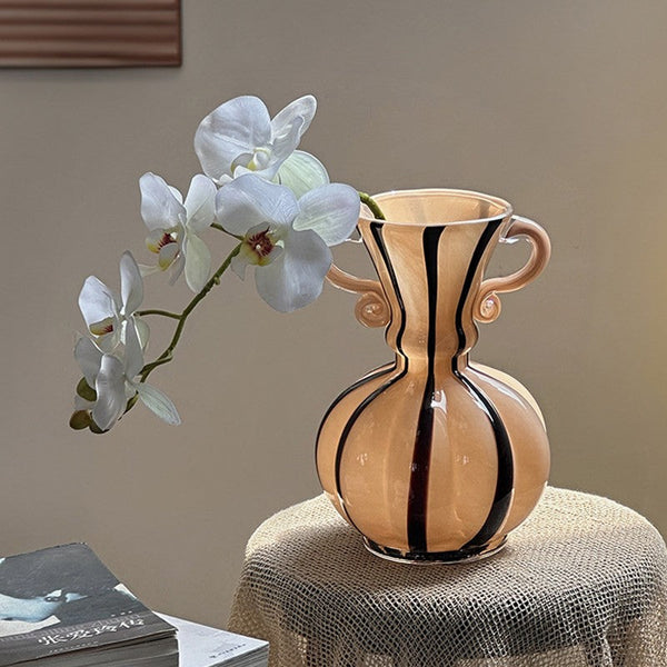 Modern Glass Flower Vases, Glass Flower Vases, Handmade Glass Bud Vases, Water Holding Flower Vases, Flower Vases on Table