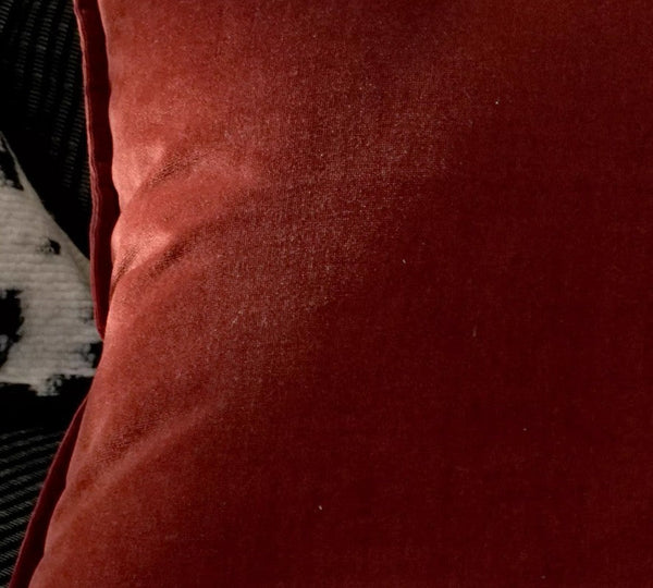 Large Modern Sofa Pillows, Modern Pillows for Couch, Red Decorative Pillow Covers, Decorative Throw Pillows for Living Room-ArtWorkCrafts.com