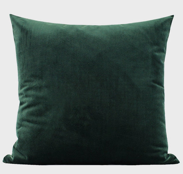 Abstract Green Decorative Throw Pillows, Geometric Square Modern Throw Pillows for Couch, Large Contemporary Throw Pillow for Interior Design-ArtWorkCrafts.com
