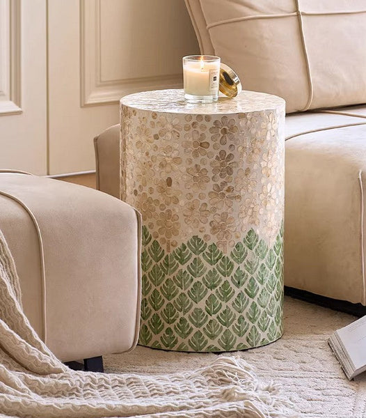 Creative Coffee Table, Contemporary Side Table, Small End Table, Portable Casual Side Table, Shell Small Sofa Side Table, Modern Side Table, Contemporary Bedside Table, Bedside Small Side Table-ArtWorkCrafts.com