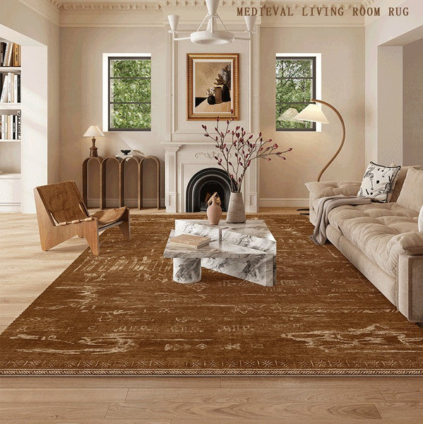 Mid Century Modern Rugs for Living Room, Geometric Contemporary Rugs, Abstract Contemporary Modern Rugs for Dining Room-ArtWorkCrafts.com