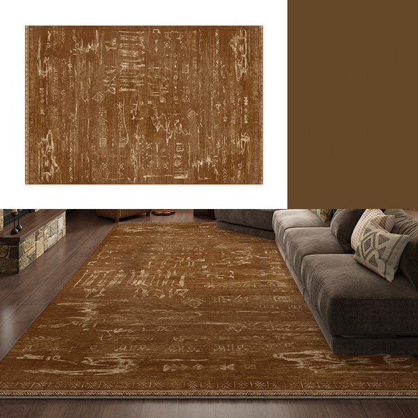 Mid Century Modern Rugs for Living Room, Geometric Contemporary Rugs, Abstract Contemporary Modern Rugs for Dining Room-ArtWorkCrafts.com