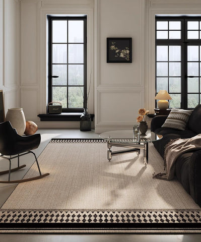 Modern Area Rugs under Sofa, Abstract Contemporary Rugs for Bedroom, Large Modern Rugs for Living Room, Dining Room Floor Rugs, Modern Carpets for Office-ArtWorkCrafts.com