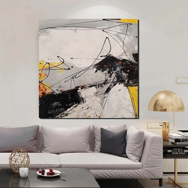 Extra Large Abstract Paintings on Canvas, Hand Painted Abstract Painting, Bedroom Wall Art Ideas, Simple Painting Ideas for Bedroom-ArtWorkCrafts.com