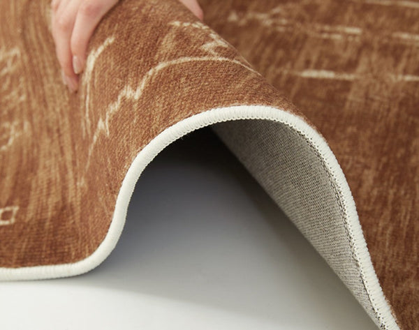 Mid Century Modern Rugs for Living Room, Geometric Contemporary Rugs, Abstract Contemporary Modern Rugs for Dining Room-ArtWorkCrafts.com