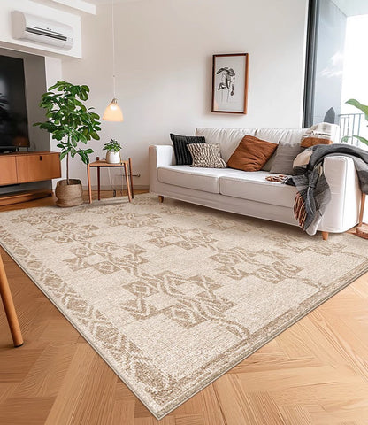 Modern Rug Ideas for Bedroom, Geometric Modern Rug Placement Ideas for Living Room, Contemporary Area Rugs for Dining Room-ArtWorkCrafts.com
