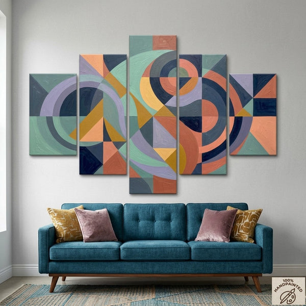 Original Abstract Paintings, Modern Canvas Artwork for Living Room, Large Abstract Wall Art Paintings-ArtWorkCrafts.com