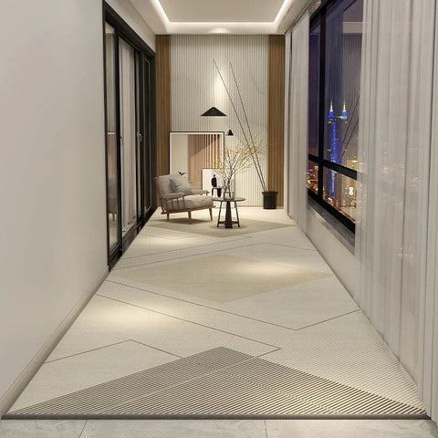 Extra Long Narrow Runner Rugs, Geometric Modern Long Hallway Runners, Long Hallway Runners, Non Slip Entryway Runner Rug Ideas, Contepmorary Runner Rugs-ArtWorkCrafts.com