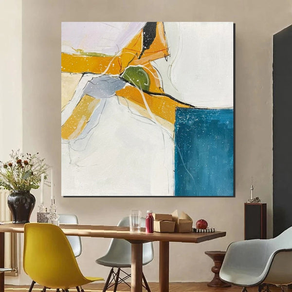 Bedroom Wall Art Paintings, Contemporary Wall Art Paintings, Acrylic Paintings for Living Room, Large Simple Modern Art, Abstract Acrylic Painting-ArtWorkCrafts.com