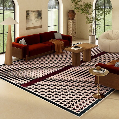 Modern Rugs for Dining Room, Contemporary Modern Rugs, Geometric Contemporary Rugs Next to Bed, Mid Century Area Rugs for Living Room