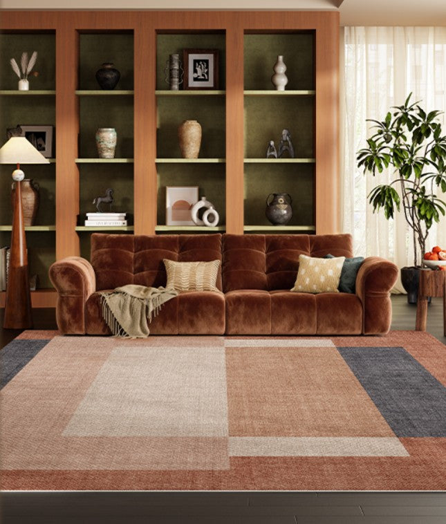 Extra Large Modern Rugs under Dining Room Table, Mid Century Contemporary Modern Rugs, Abstract Modern Rugs for Living Room, Contemporary Geometric Carpets-ArtWorkCrafts.com