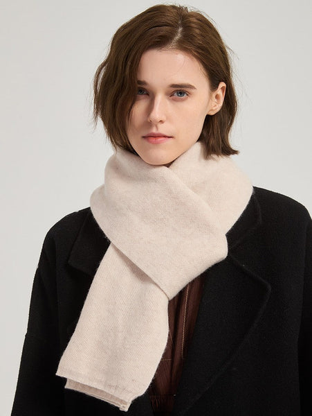Birthday Gift for Girl, Beige Soft Cashmere Scarf for Women, Casual Scarf for Women, Modern Wool Scarf for Women, Cold Weather Scarves, Winter Wool Scarf