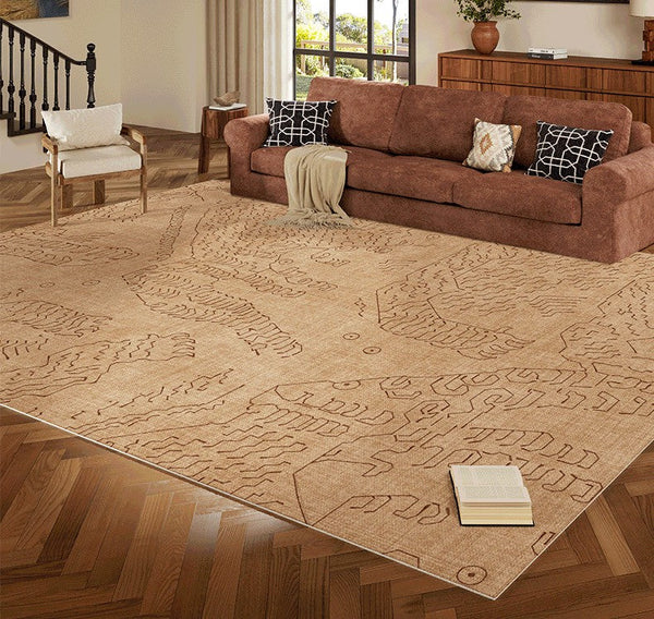 Modern Rugs for Dining Room, Bedroom Modern Rugs, Abstract Geometric Modern Rugs, Contemporary Modern Rugs for Living Room-ArtWorkCrafts.com