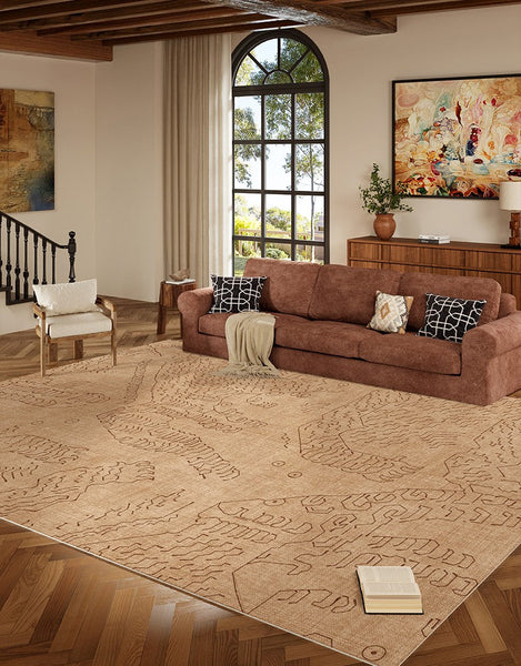 Modern Rugs for Dining Room, Bedroom Modern Rugs, Abstract Geometric Modern Rugs, Contemporary Modern Rugs for Living Room-ArtWorkCrafts.com