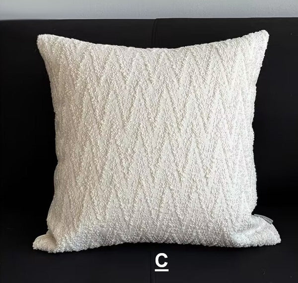Large Modern Pillows for Couch, Modern Square Pillows, Contemporary Throw Pillows for Living Room, Modern Decorative Sofa Pillows-ArtWorkCrafts.com