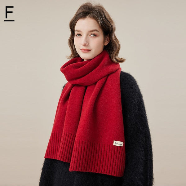 Wool Scarf for Women, Casual Scarf for Women, Fashion Designer Scarf, Cold Weather Scarf, Modern Winter Scarf, Soft Cashmere Scarf for Women-ArtWorkCrafts.com