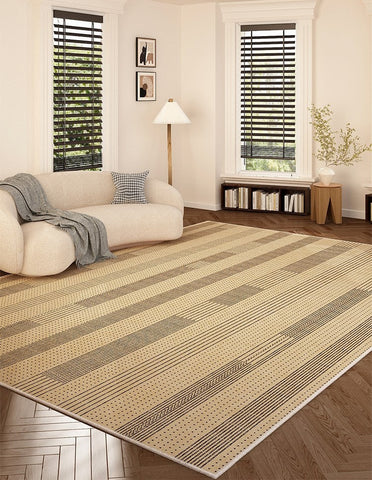 Rectangular Modern Rugs under Sofa, Dining Room Floor Carpets, Bedroom Contemporary Soft Rugs, Mid Century Modern Rugs in Living Room