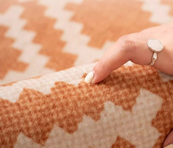 Geometric Modern Rug Ideas for Living Room, Circular Modern Rugs for Bathroom, Modern Rugs for Children's Room, Mid Century Modern Round Rugs for Dining Room-ArtWorkCrafts.com