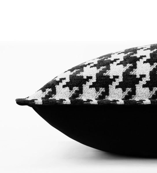 Decorative Pillows for Couch, Contemporary Throw Pillows for Living Room, Black and White Modern Sofa Pillows, Modern Square Pillows-ArtWorkCrafts.com