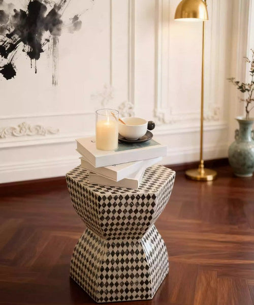 Modern Side Table, Bedside Small Side Table, Contemporary Bedside Table, Small End Table, Shell Small Sofa Side Table, Portable Casual Side Table, Creative Coffee Table, Contemporary Side Table-ArtWorkCrafts.com