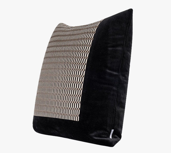 Abstract Contemporary Throw Pillow for Living Room, Black Decorative Throw Pillows for Couch, Large Modern Sofa Throw Pillows-ArtWorkCrafts.com